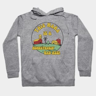 Farmer Homesteading Homeschooling Badass Mama Hoodie